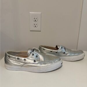 Jack Purcell Converse Silver Metallic Shoes
